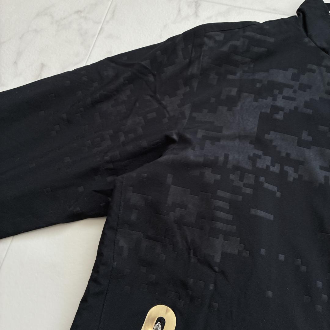 良品 ヨネックス テニス 裏地付きウィンドウウォーマージャケット L 黒×金