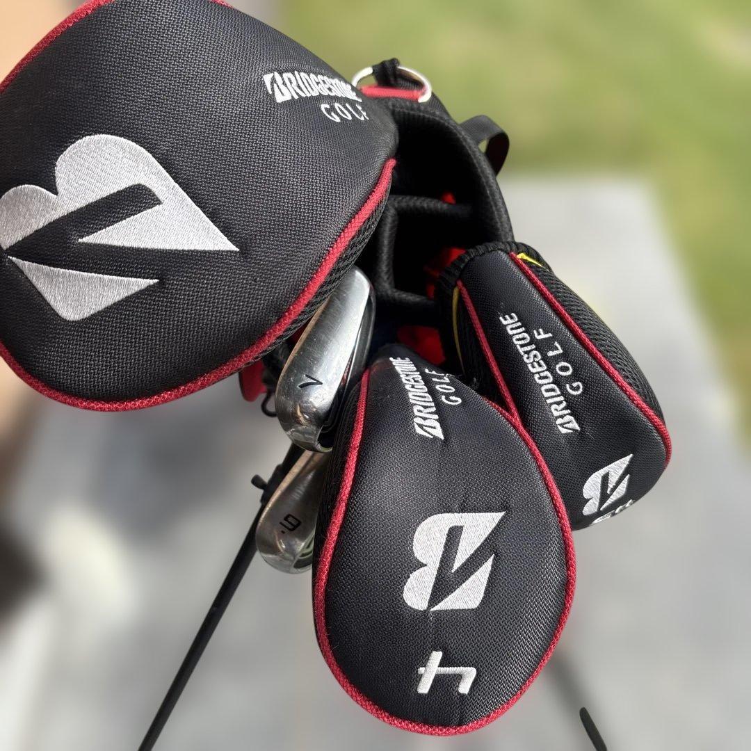 BRIDGESTONE GOLF キャディバッグ クラブセット レッド ジュニア