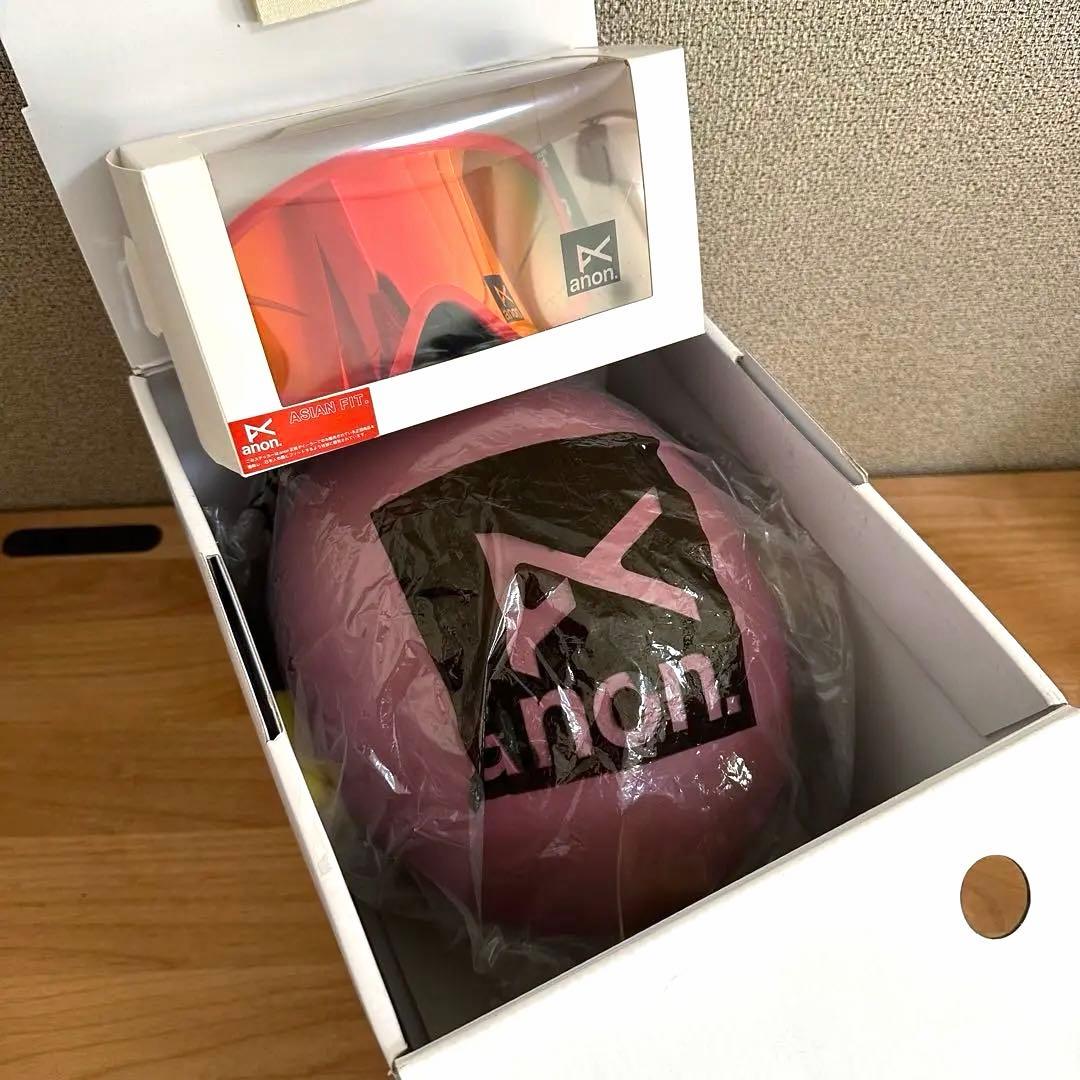 アノン キッズ用ヘルメット&ゴーグル　アジアンフィット