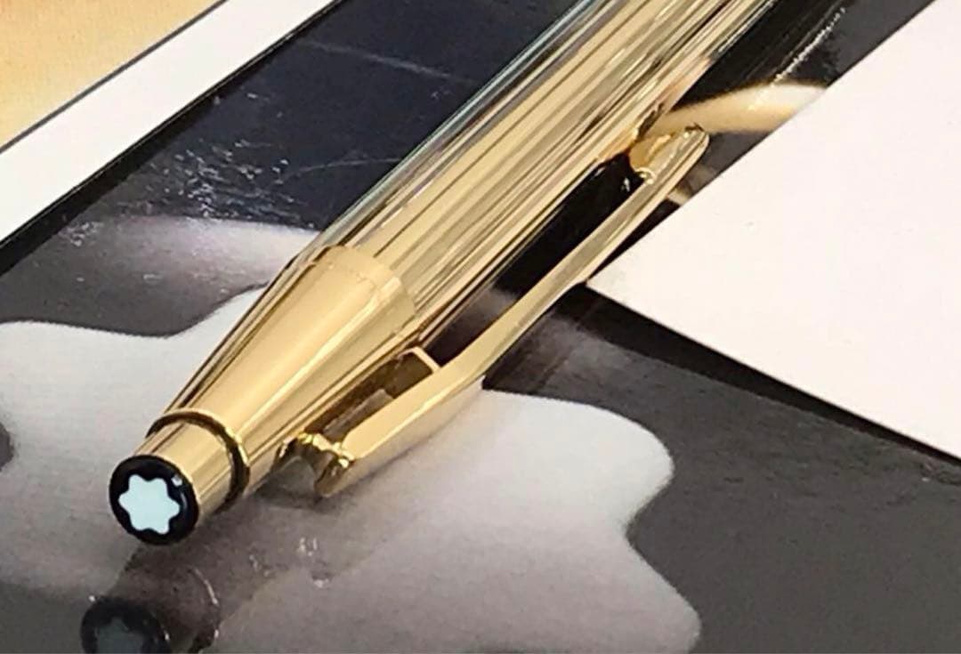 モンブラン　ボールペン★極美品！金運を呼ぶ総金張り銘品★ノブレスNo1947稀型