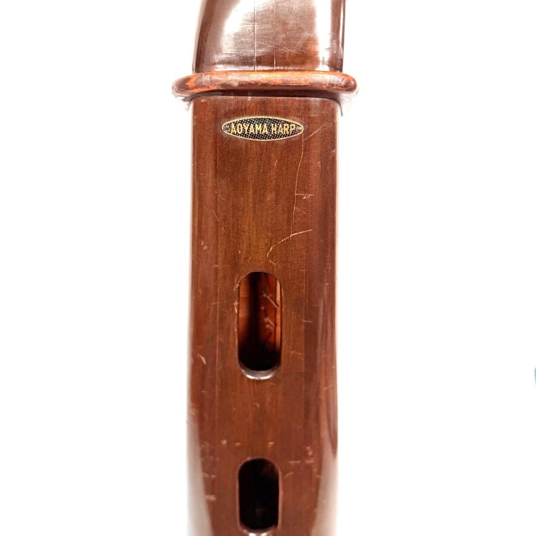 AOYAMA HARP 青山ハープ 34弦 フォークハープ 脚付き 予備弦多数