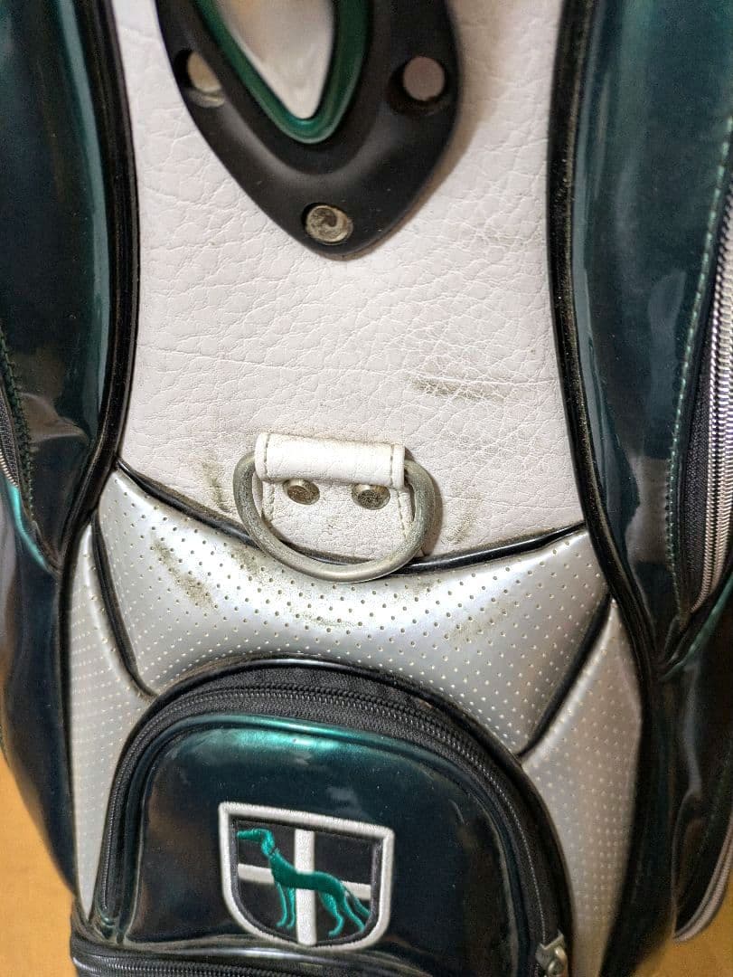 中古 adabat アダバット ゴルフ キャディバッグ【ホワイト/グリーン】