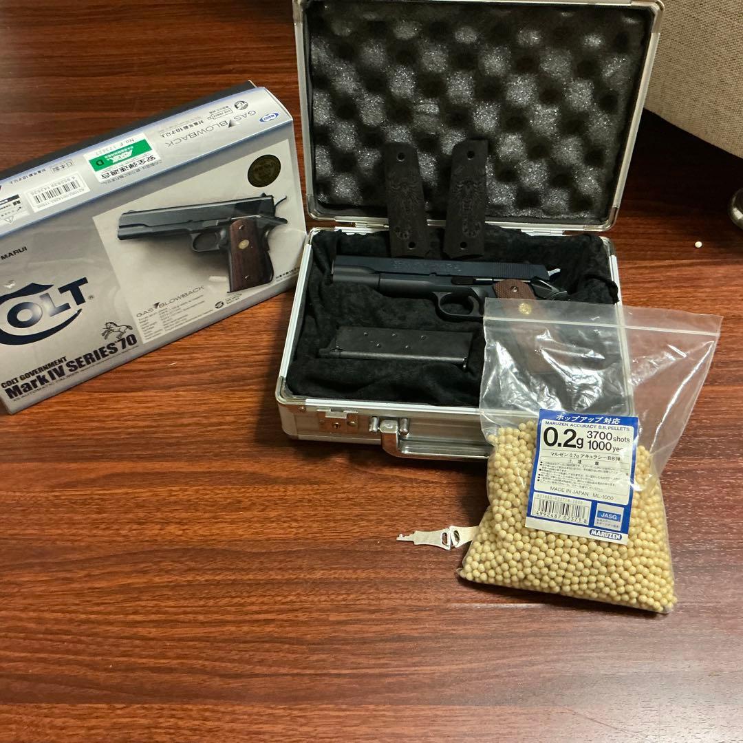 ガスガン　コルトシリーズ70 ケース付きガス漏れなし　 動作品