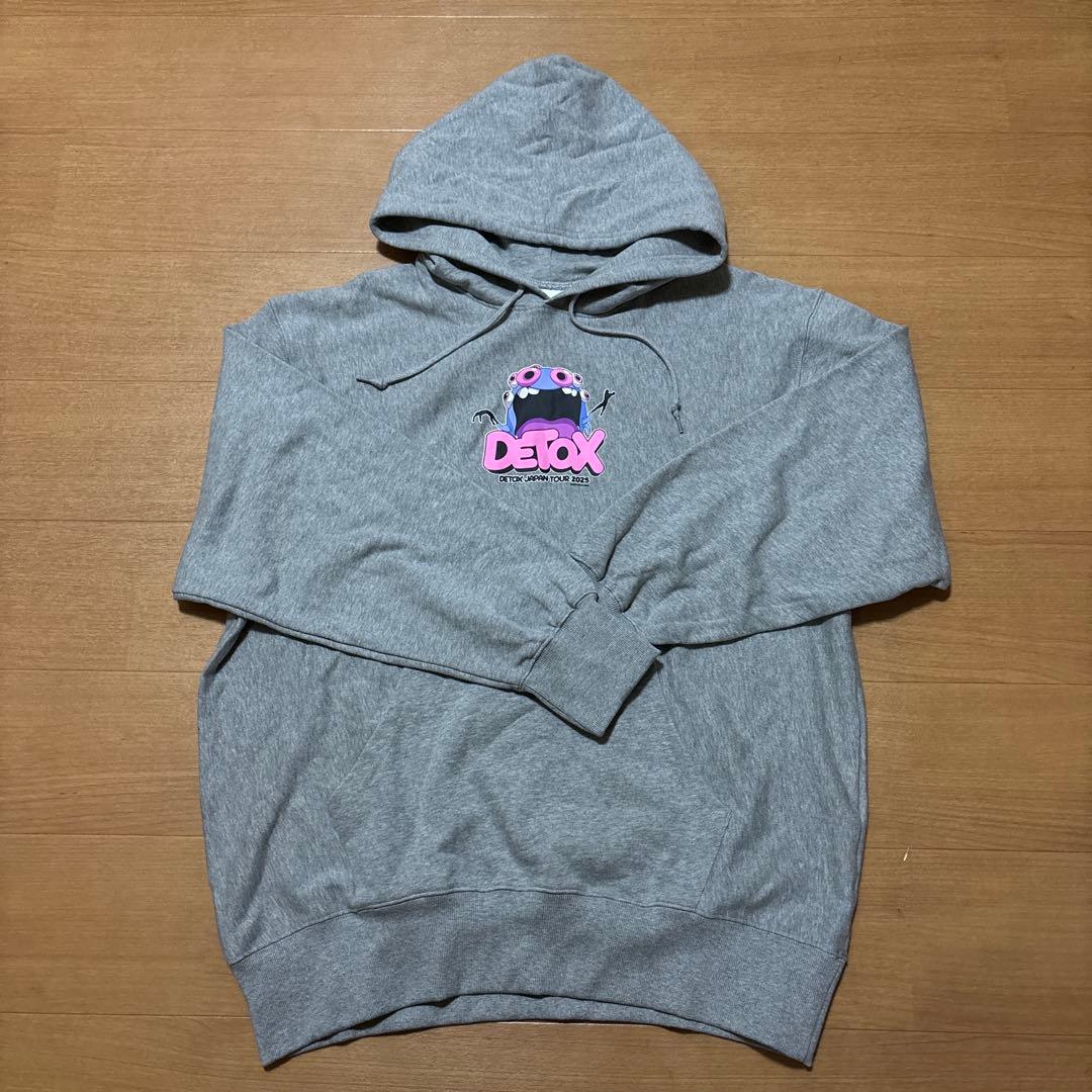 DETOX JAPAN TOUR 2025 パーカー グレーワンオク　XL