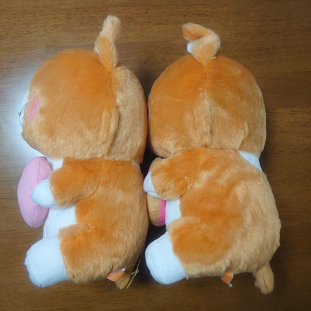 まるまるコーギー BIGぬいぐるみ2 ハート ドーナツ コーギー ぬいぐるみ 犬