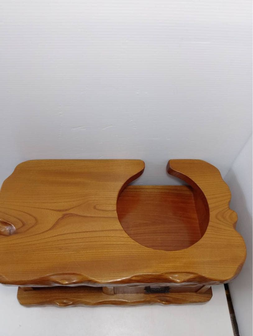 G2121【美品】天然木 火鉢台 / 和風ローテーブル / 飾り台