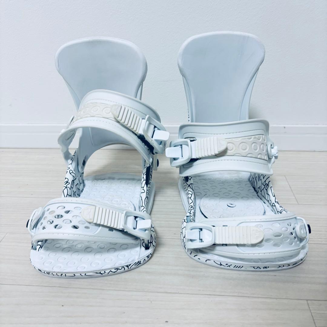 UNION MILAN サイズM スノーボードビンディング ホワイト　レディース