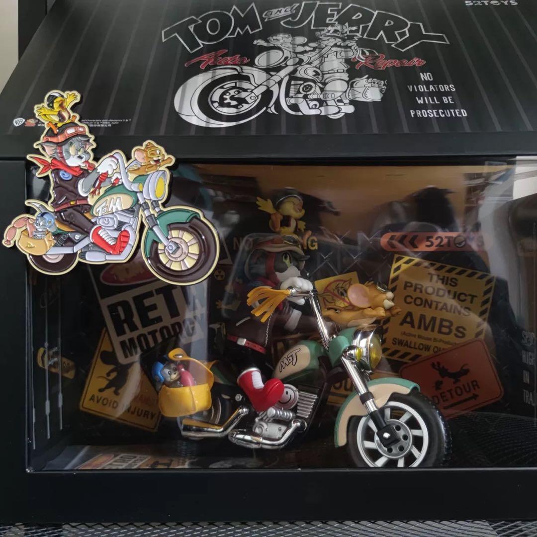 【海外限定】52toys トムとジェリー　バイク　フィギュア