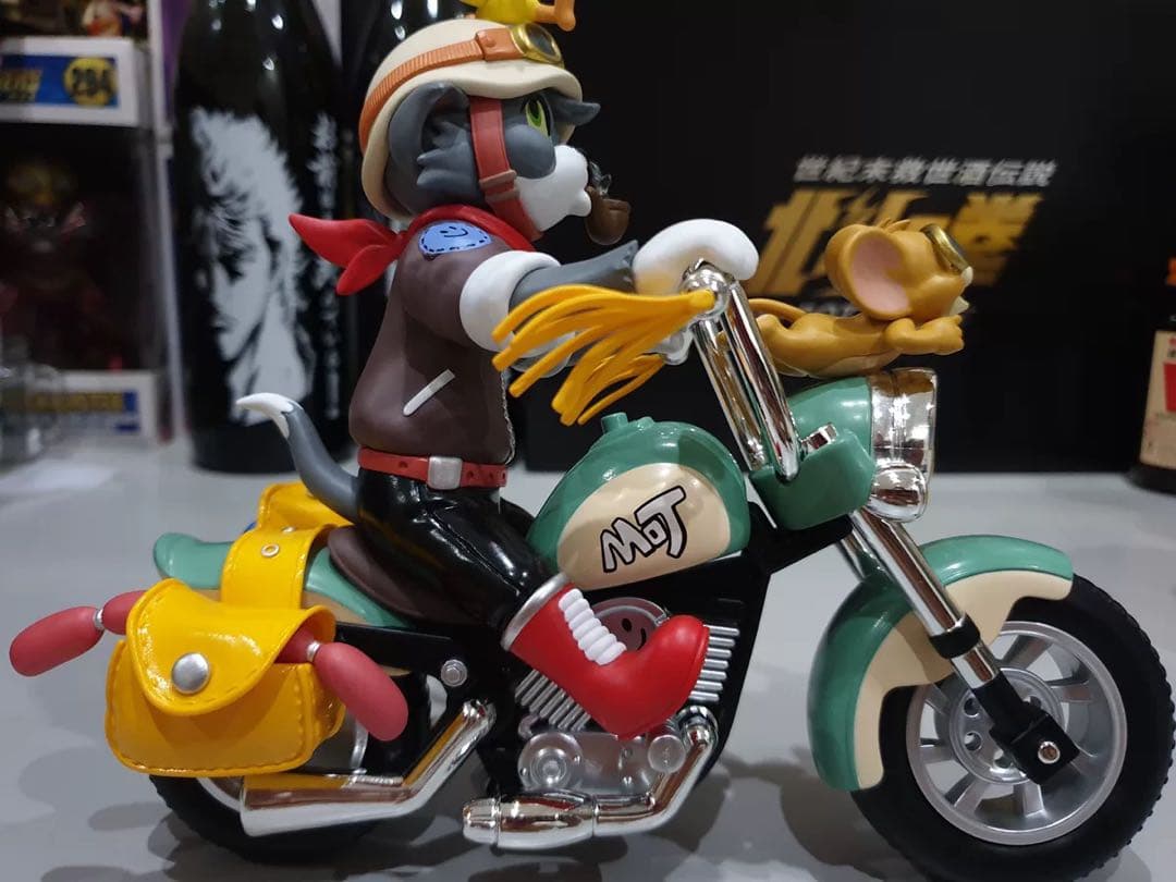 【海外限定】52toys トムとジェリー　バイク　フィギュア