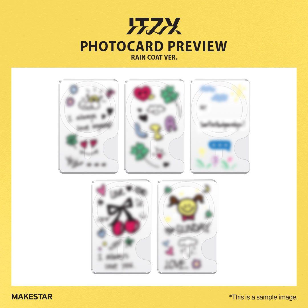 ITZY makestar ヨントン 当選者 マグネットカードフォルダー リア