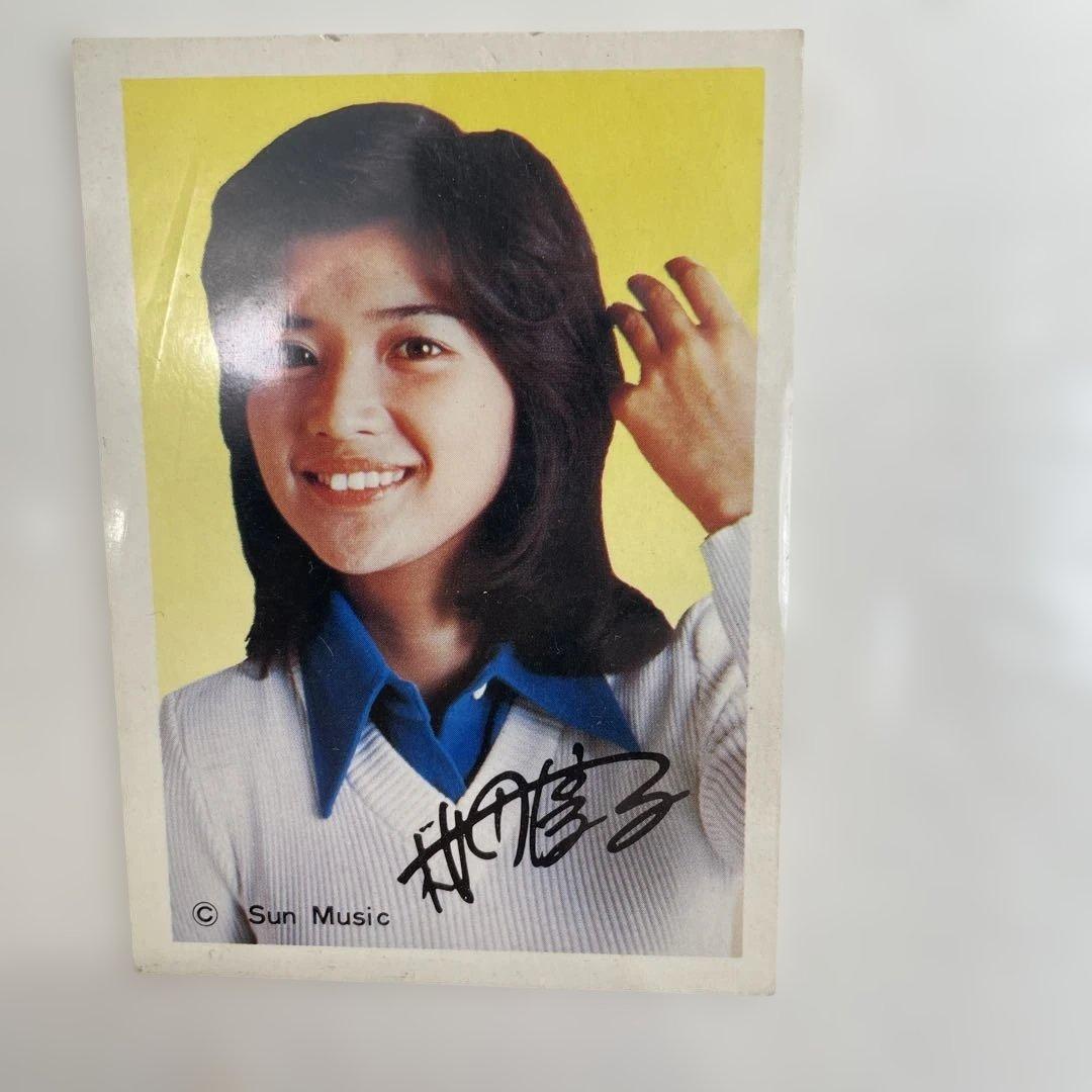 桜田淳子直筆サイン入りカラー写真とアートワーク