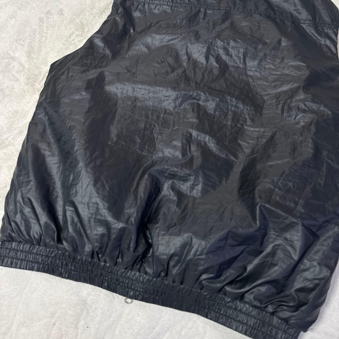 adidas GOLF 中綿ベスト ハイネック ジップアップ ロゴ 刺繍　黒