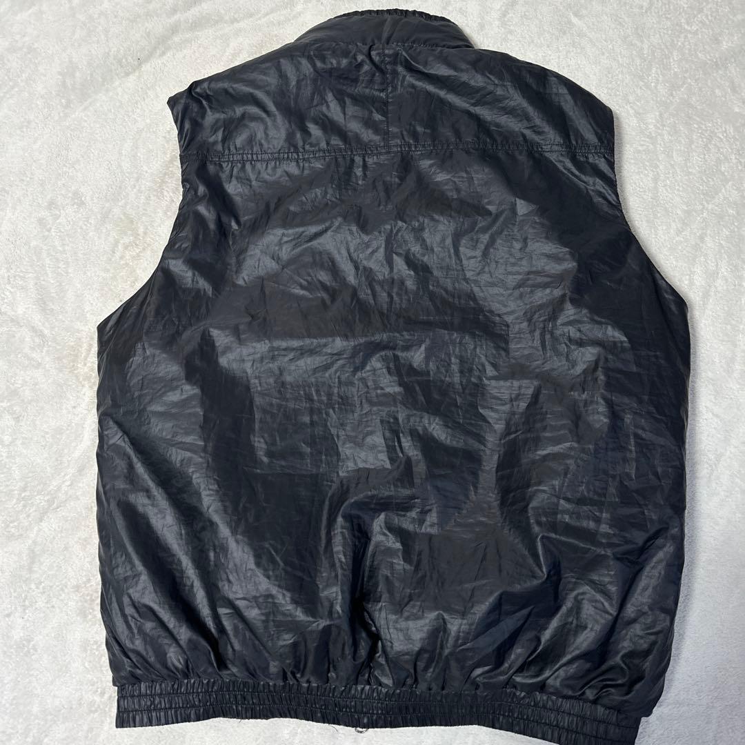 adidas GOLF 中綿ベスト ハイネック ジップアップ ロゴ 刺繍　黒