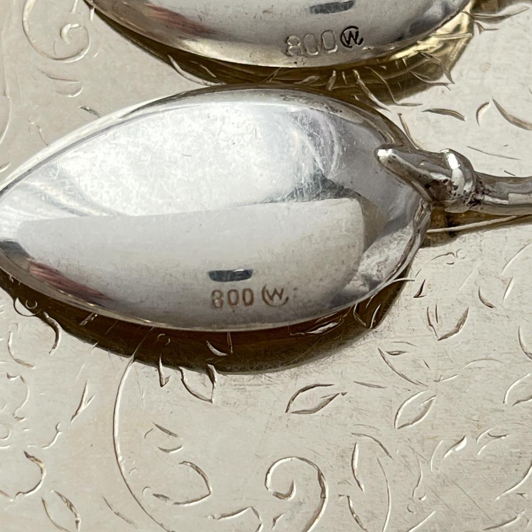 【Cristoph Widmann】 薔薇のティースプーン 6本【純銀】