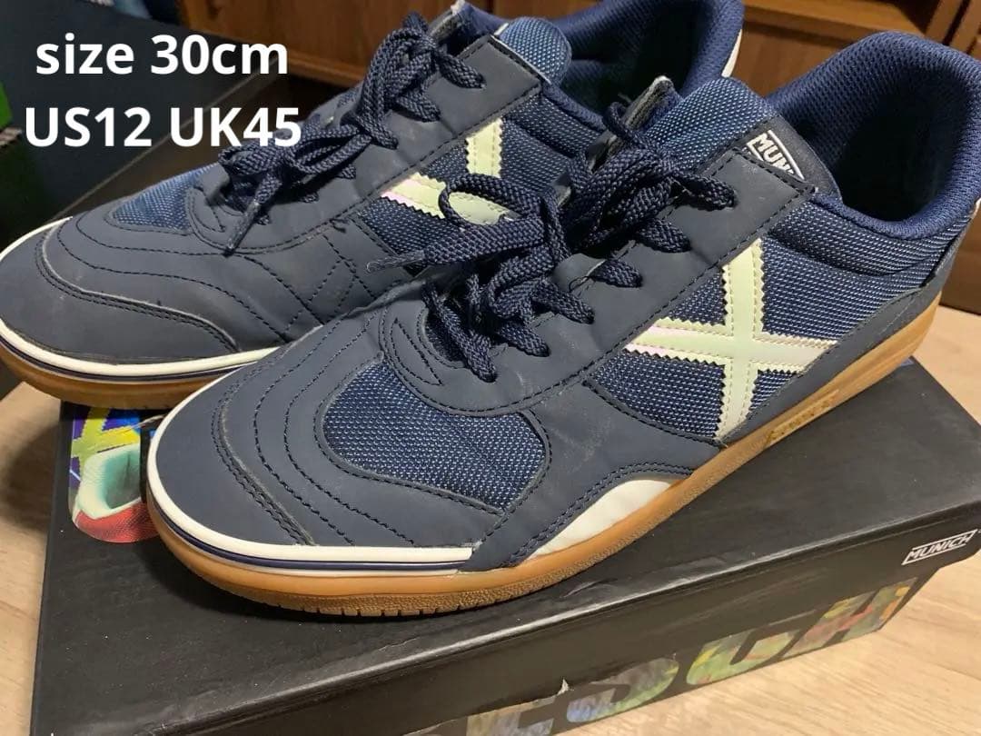 美品 Munich フットサル　ムニック　Gresca インドア　30cm 45