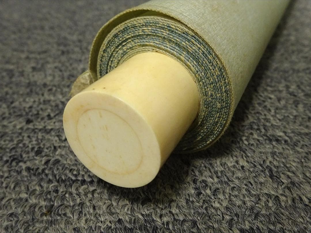 【真作】掛軸 大谷園泉『遊鯉』日本画 絹本 肉筆 共箱付 掛け軸 p062812