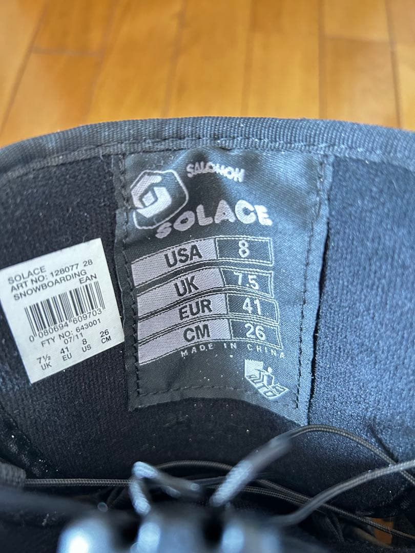 SALOMON スノーボードブーツ ブラック/ブルー