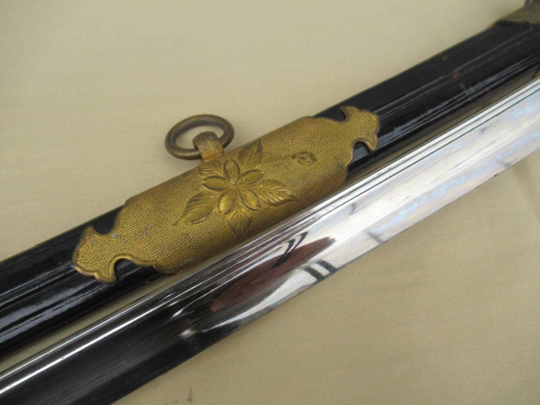 【海軍】 実物 指揮刀 刀緒 日本軍 軍刀 サーベル 骨董 アンティーク