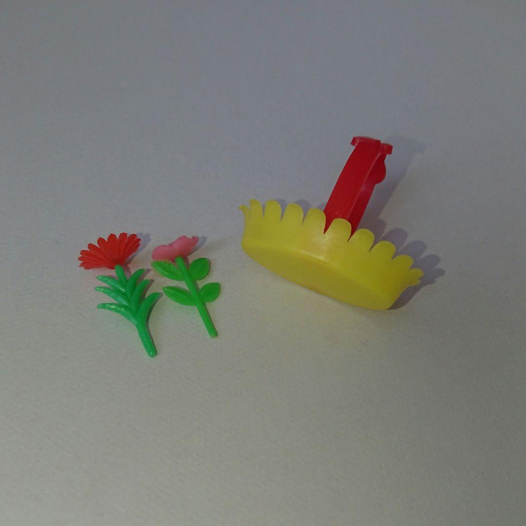 グリコ おまけ〈お花 花籠セット〉リボン