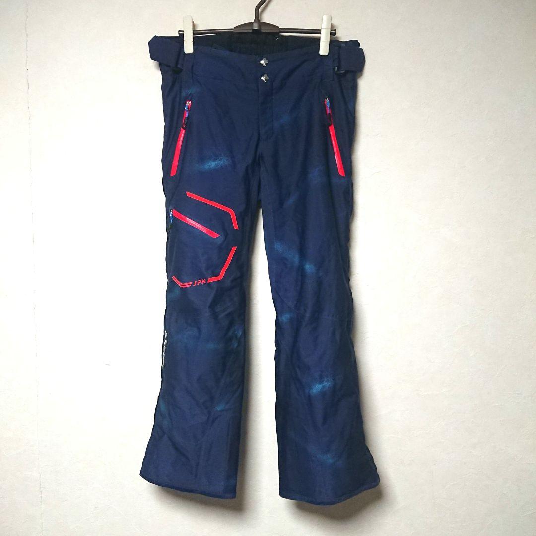 送料無料【Phenix】フルオープンネイビースキーパンツ M