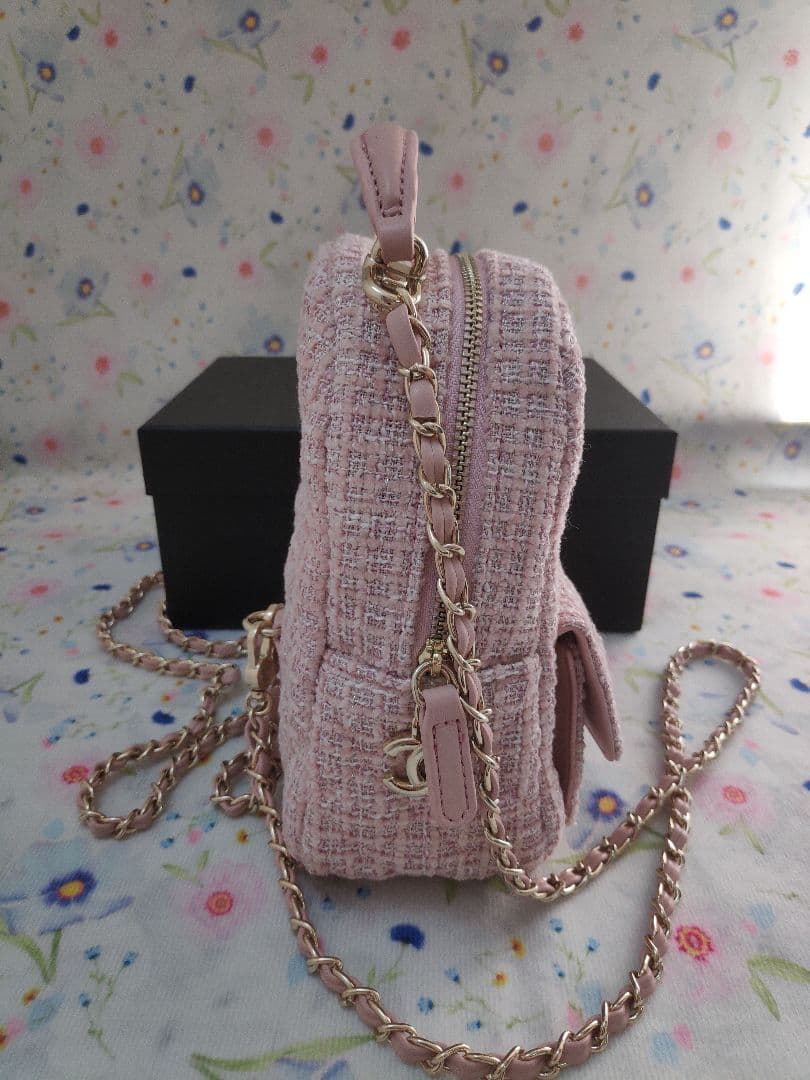 シャネル　ツイード ミニリュック　ピンク　　ノベルティ