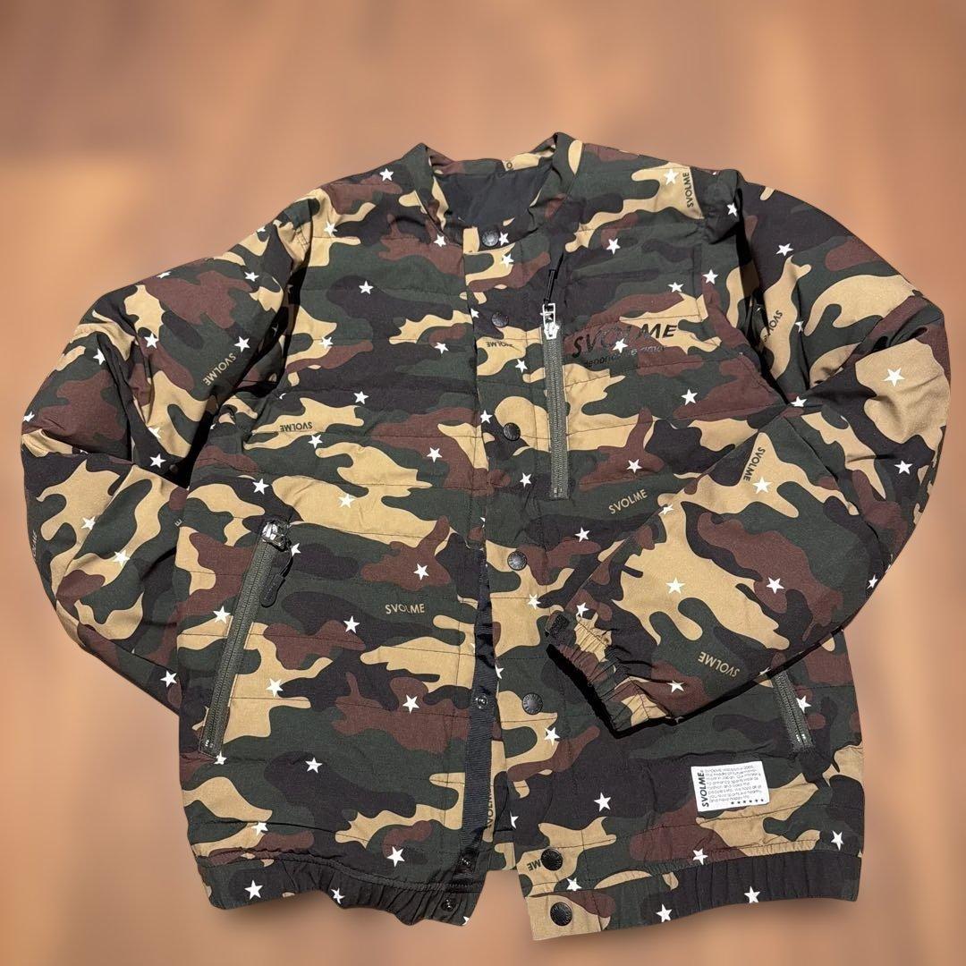 SVOLME 迷彩柄ダウンコート