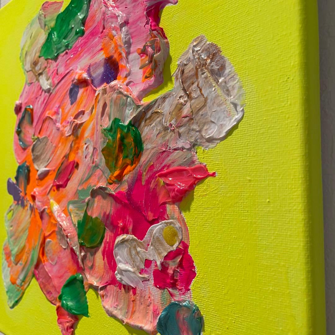 抽象画 30cm x 30cm テクスチャーアート　原画