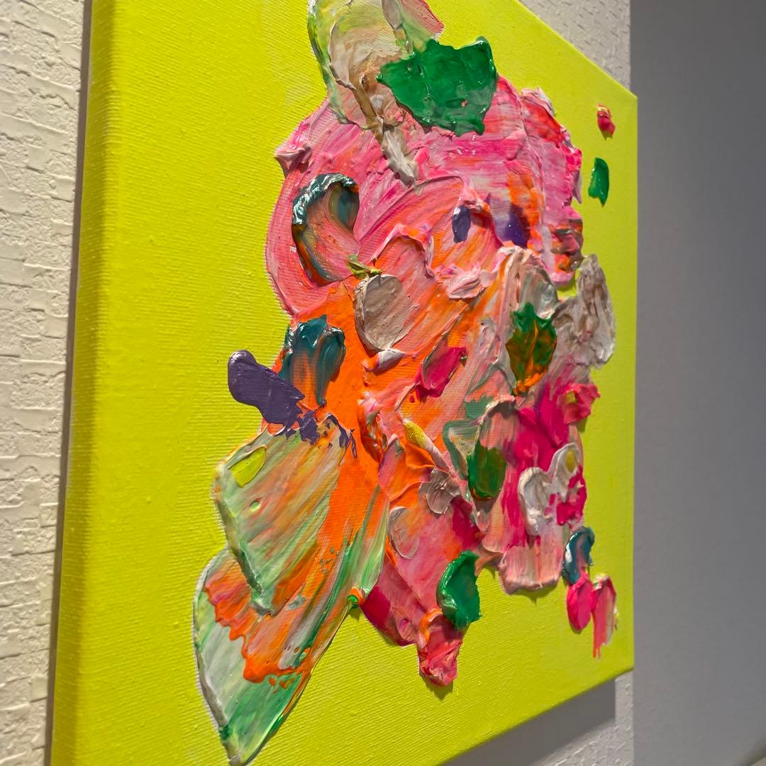 抽象画 30cm x 30cm テクスチャーアート　原画