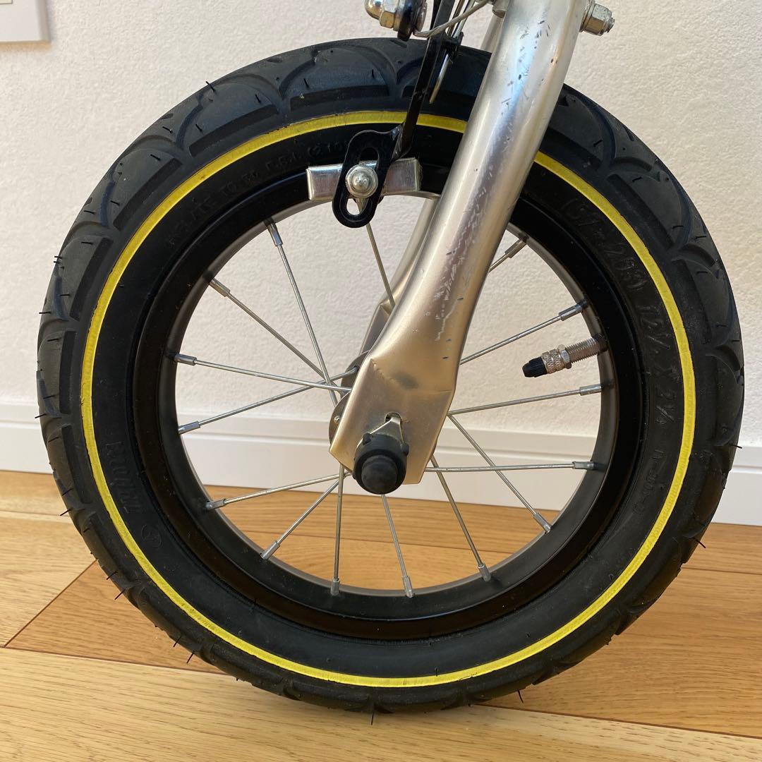【一部破損あり】　へんしんバイク　イエロー 幼児用自転車 12インチ