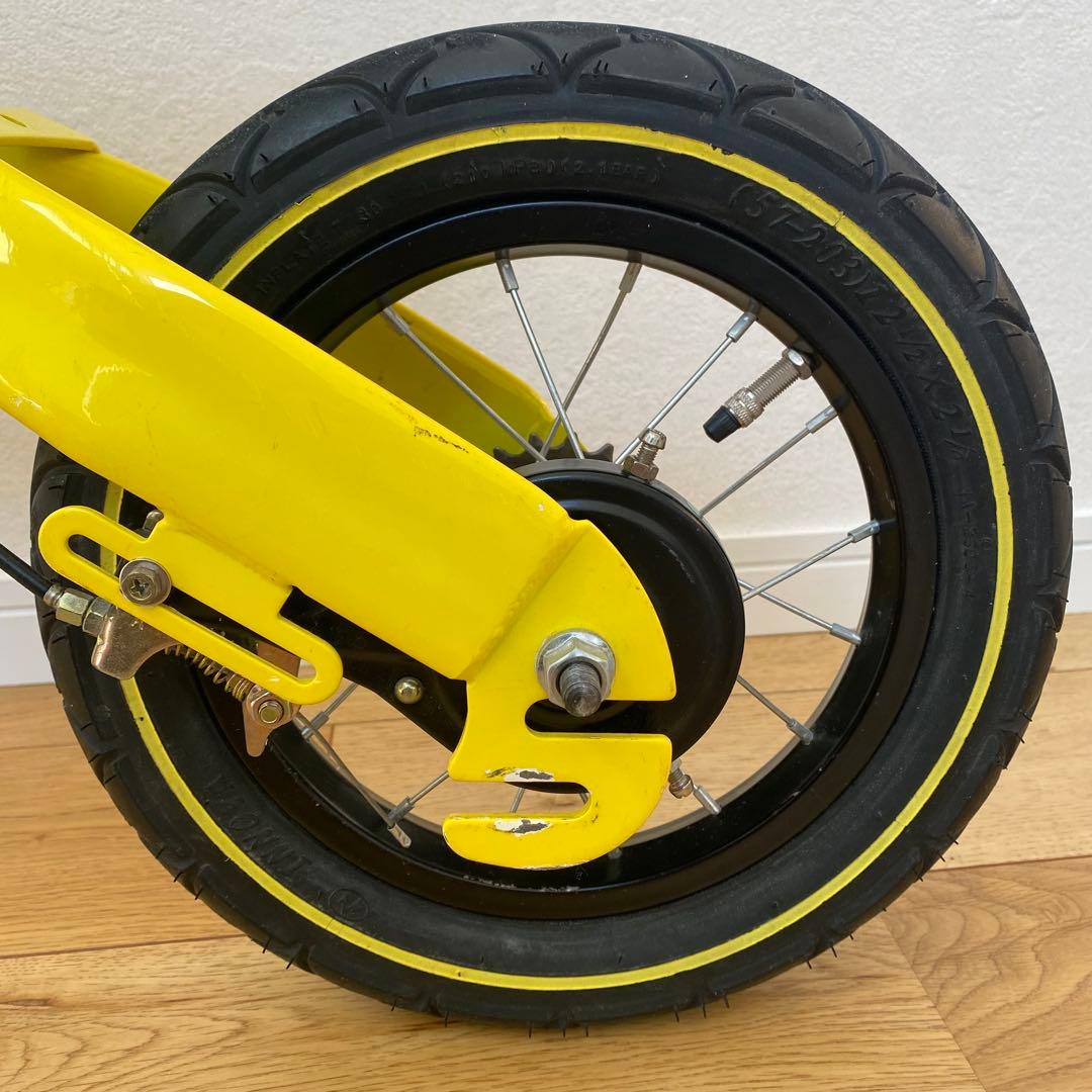 【一部破損あり】　へんしんバイク　イエロー 幼児用自転車 12インチ