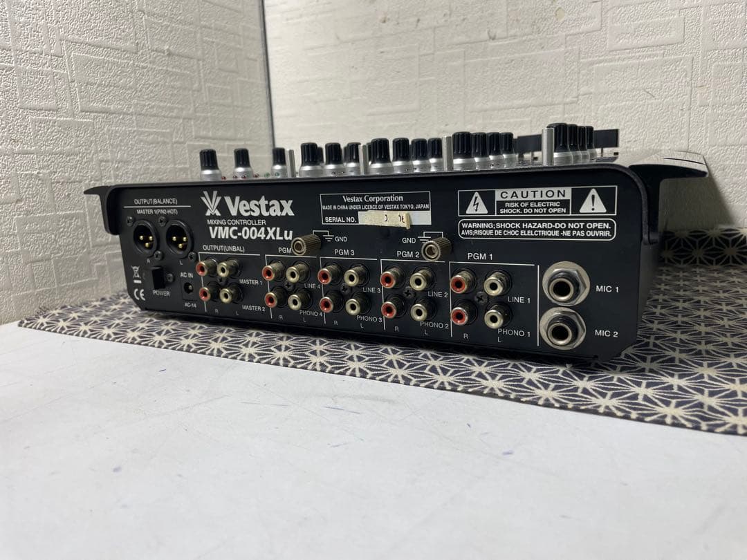 VESTAX ベスタクス　VMC-004XLu TUB-1 メンテナンス