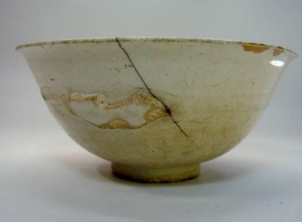 杯■李朝杯 茶碗 白磁 直し有り 酒器 酒盃 古玩 唐物 中国 時代物 骨董品■