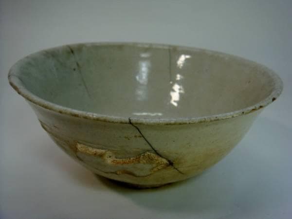 杯■李朝杯 茶碗 白磁 直し有り 酒器 酒盃 古玩 唐物 中国 時代物 骨董品■