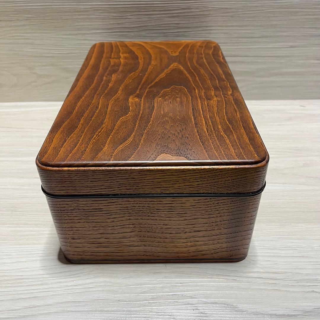 拭漆文箱　桐箱つき