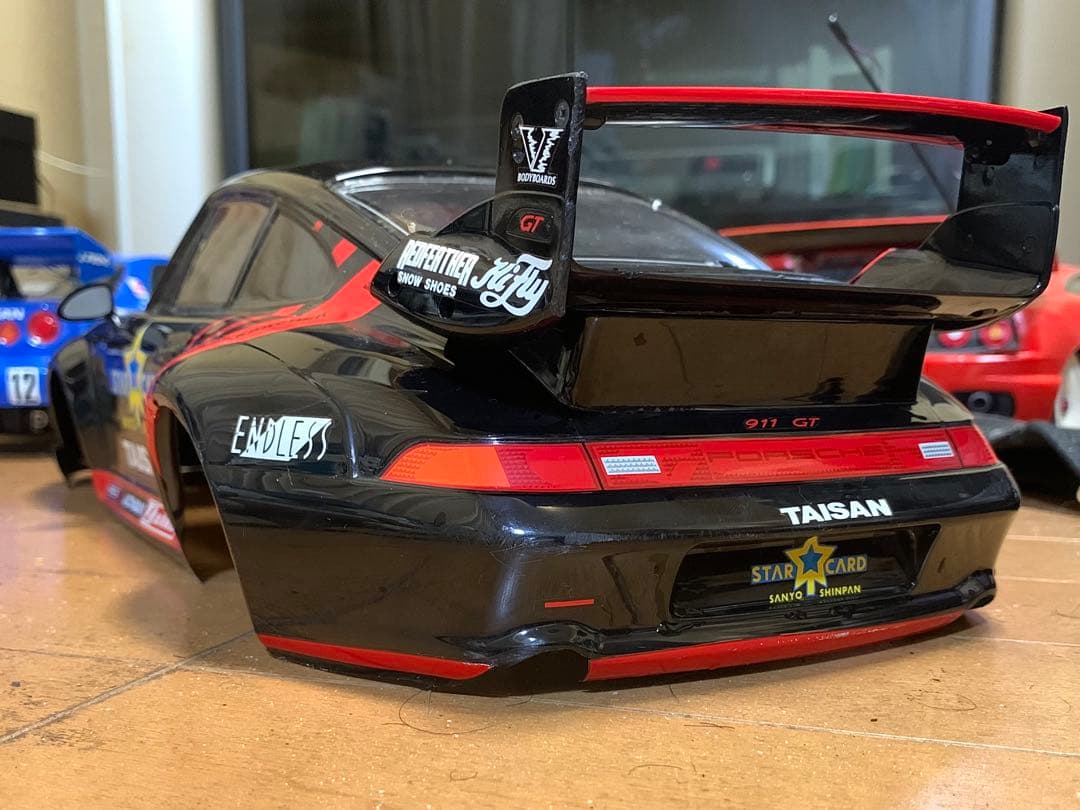 田宮模型RCカー用ボディ　タイサンポルシェ911GT2