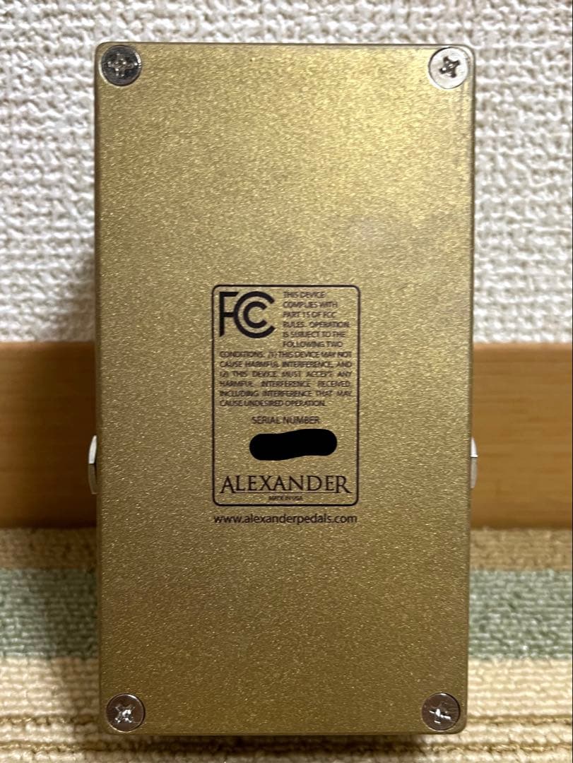 Alexander Pedals Golden Summer リバーブ