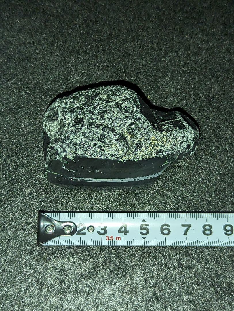 【研磨品】十勝石玲瓏　北海道産レインボーオブシディアン　十勝石　玲瓏石