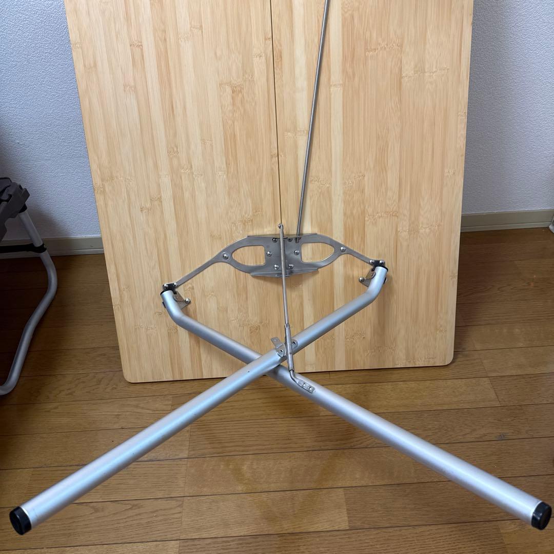 スノーピーク☆ワンアクションテーブルロング竹☆フォールディングシェルフロング竹