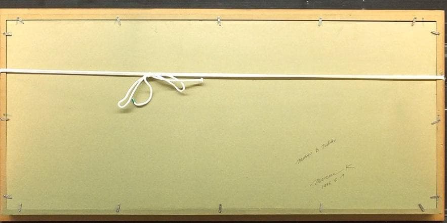 真作保証　川島未雷　「ヨーロッパ風景」　油彩　40号大作　一点もの