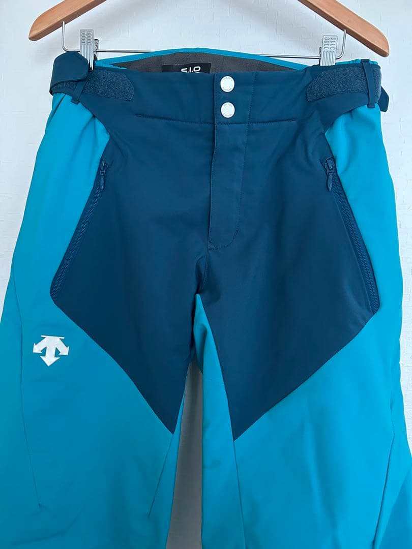DESCENTE スキーウェア 青　白　Mサイズ