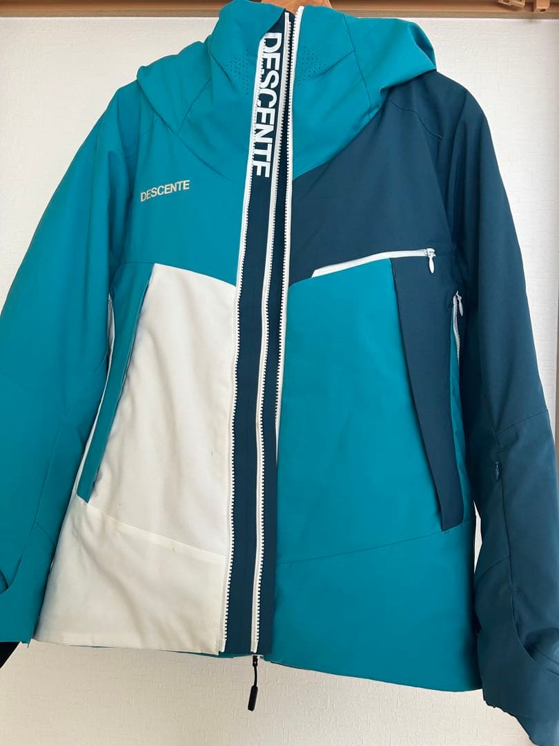 DESCENTE スキーウェア 青　白　Mサイズ