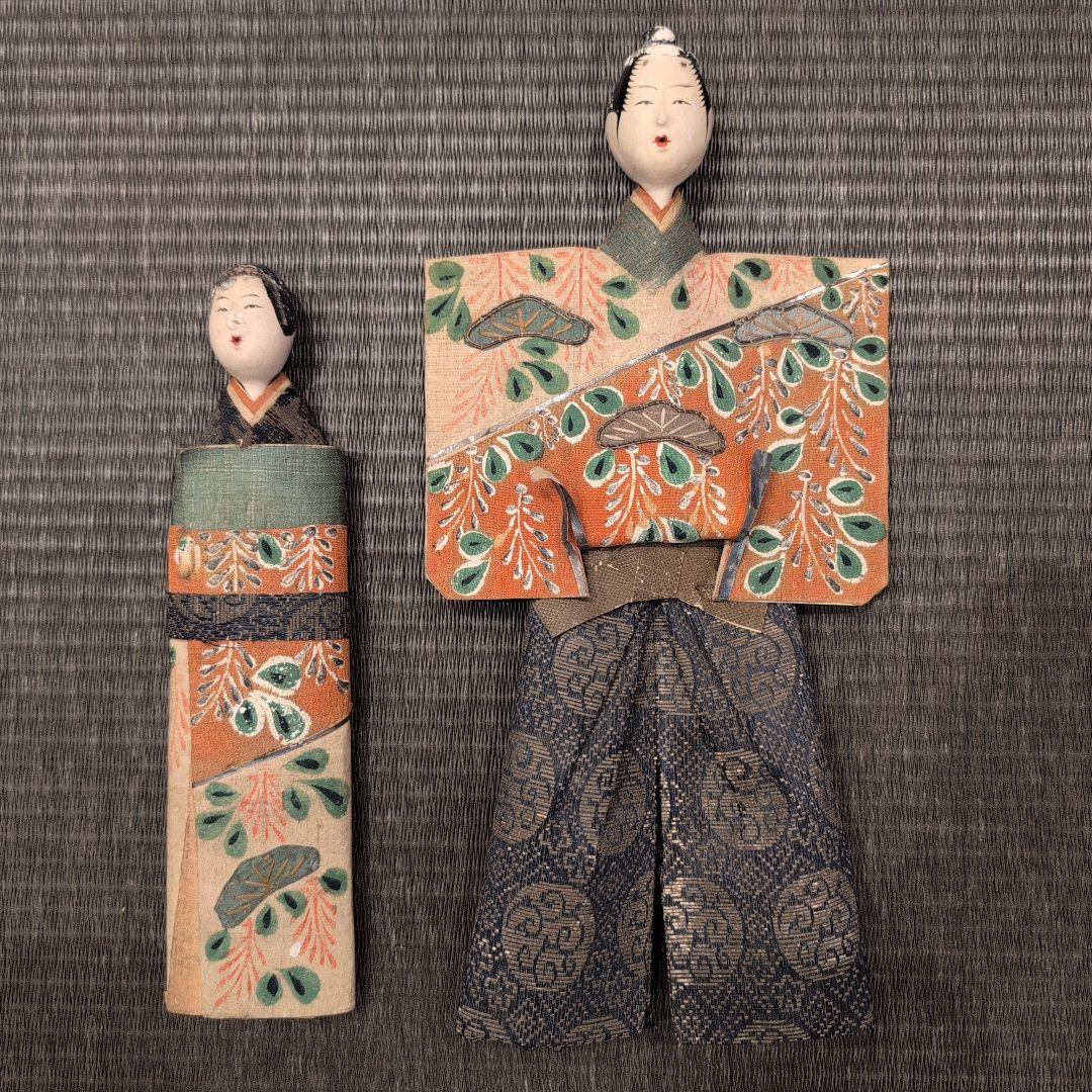 江戸時代　雛人形　紙雛　立雛