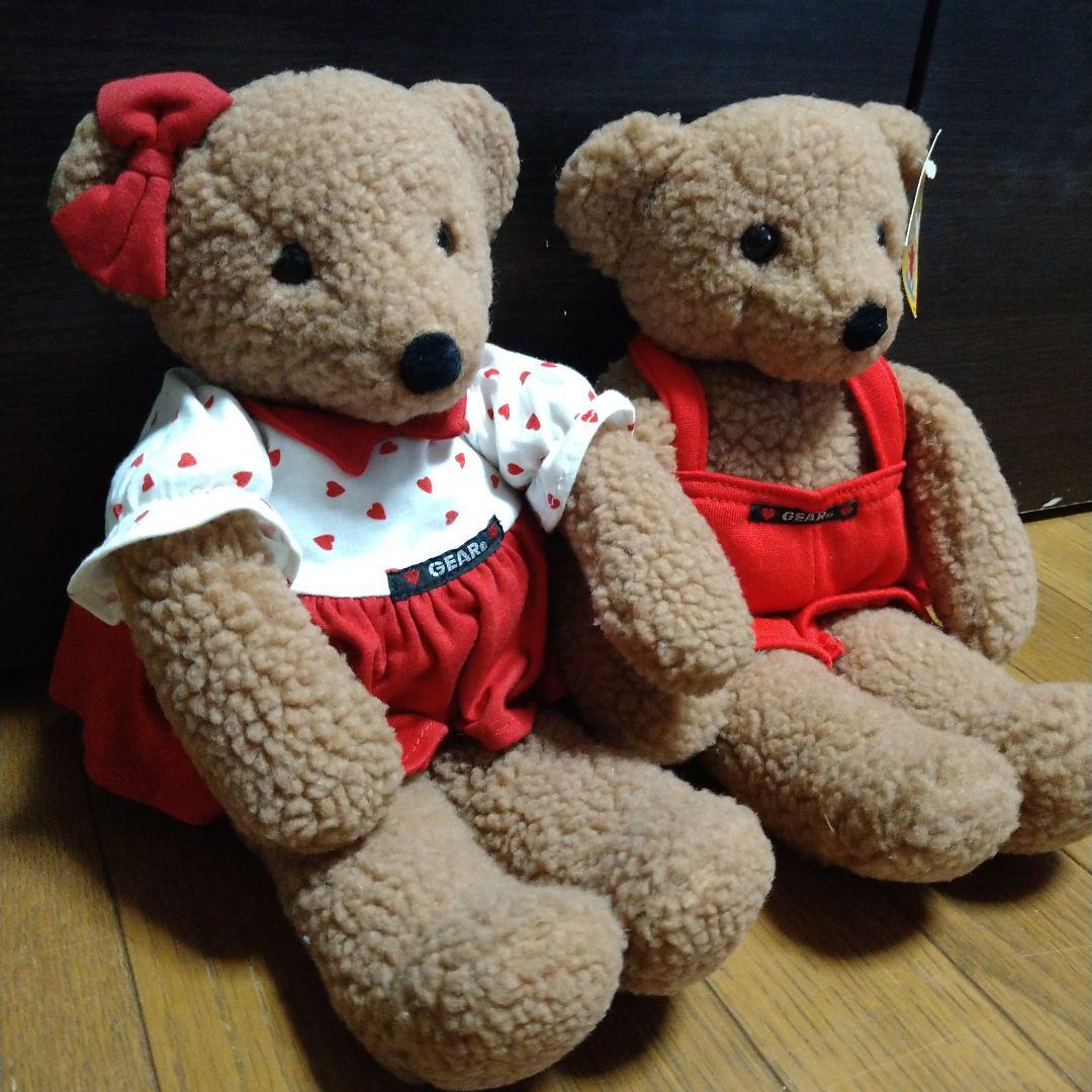 ●1986年ビンテージGEAR BEAR by GUND ガンド社ベア2体セット