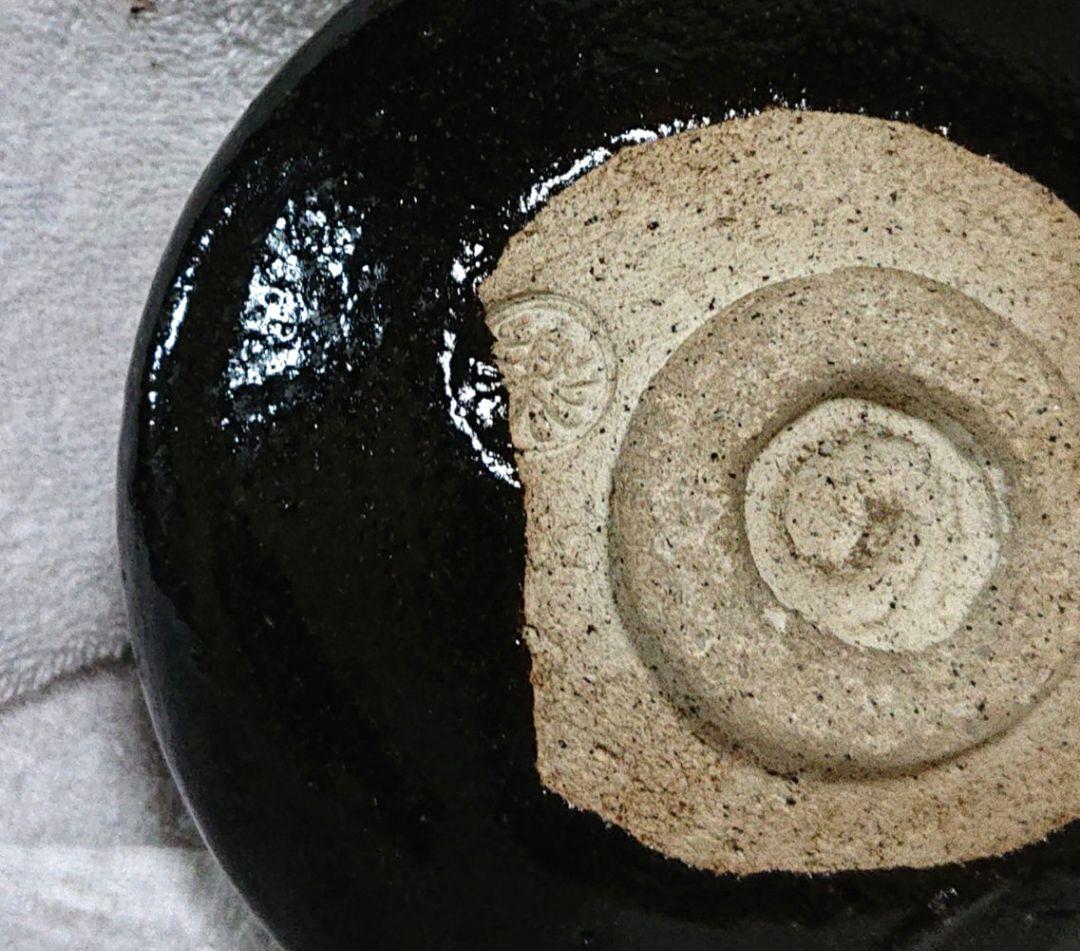 茶道具黒楽旦入平茶碗 木箱付 A431