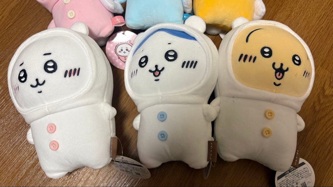ちいかわ/ハチワレ/うさぎ ぬいぐるみ/チャームセット(バラ売り不可)