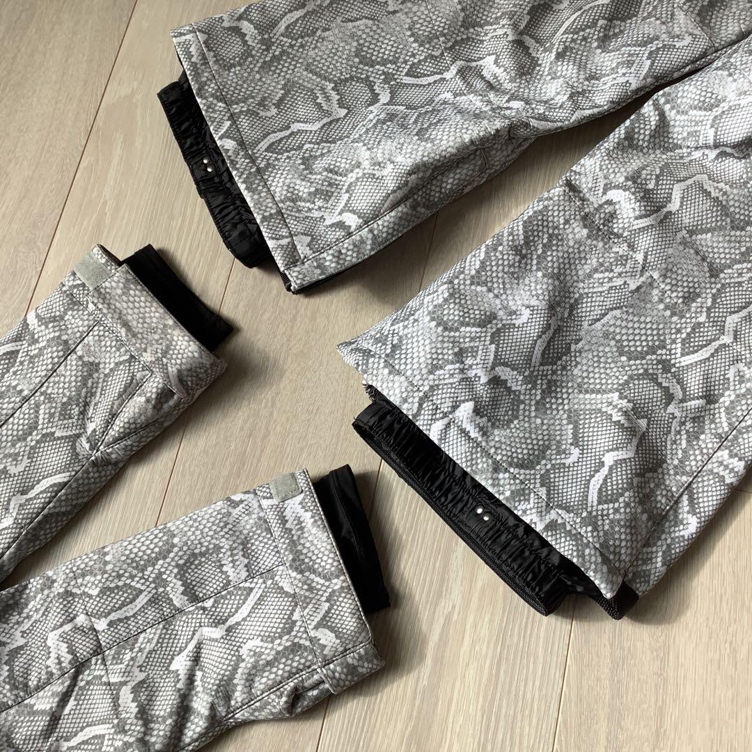 063DCレディーススノーボードウェアーLジャケット　ビブパン　セットアップ