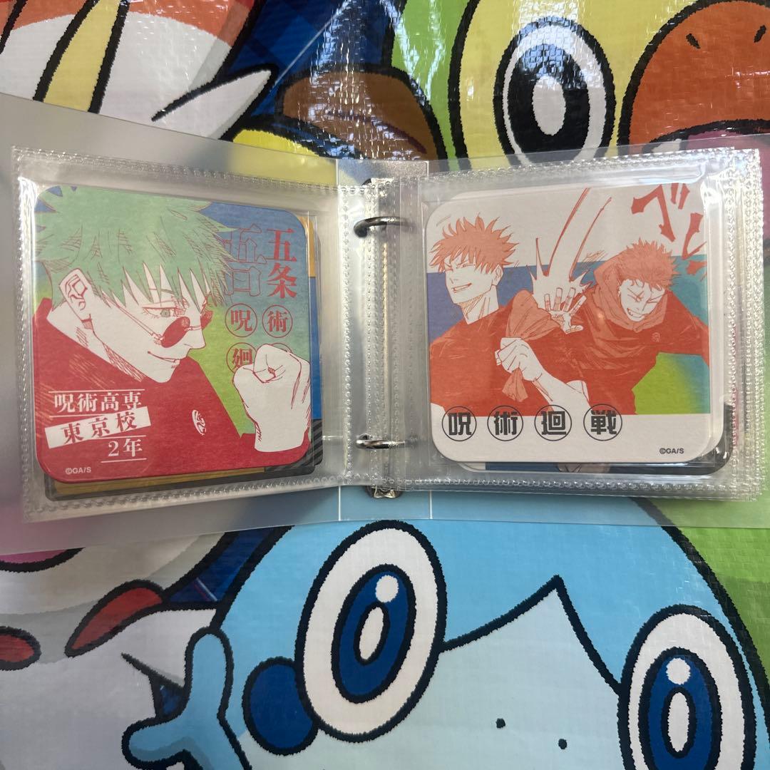 呪術廻戦　コースター38枚　ステッカー12枚　まとめ売り　五条悟