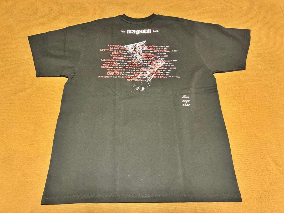 LadyGaga 2026 The MAYHEM Ball 公式Tシャツ L