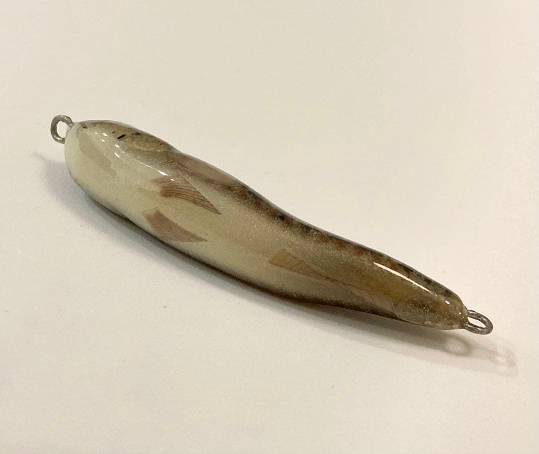 【超リアル！】ハンドメイドルアー　ハゼ60￼￼mm ライブグレー　シンキング