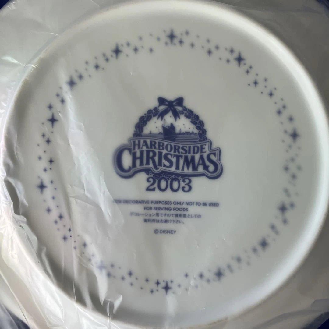 限定　東京ディズニーシー クリスマスプレート 2003 ハーバーサイド　船　夕日